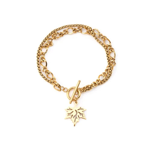 FOLHA - BRACELET Dourado